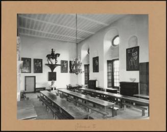 The Great Hall at Lumley Castle Lined with Lord Lumley's Ancestors