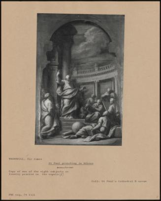 St Paul Preaching in Athens