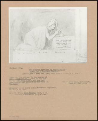 Two Figures Kneeling In Supplication: Study For A Funerary Monument