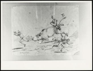 Scraps: A Few Real Fanciers (Bull Tossing Man)