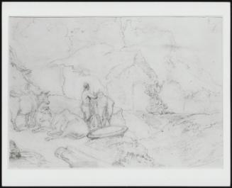 Cottages, Farmhouse And Animals