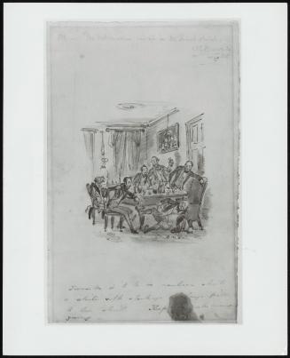 Gourock And Male Companion Drinking In An Interior