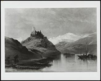 Ruined Castle On The Banks Of The Rhine, - One Of A Pair