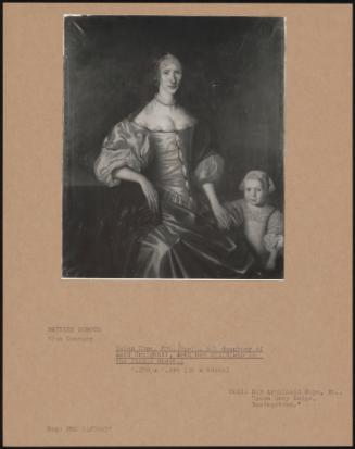 Helen Hope, Mrs Gault, 6th Daughter Of Lord Craighall, With Her Child (Who Is The Pinkie Ghost )