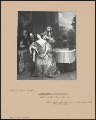 A Lady Gazing Into Her Mirror