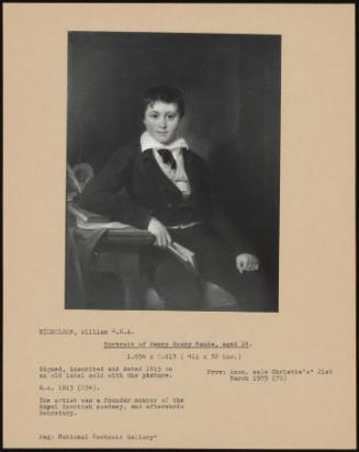 Portrait Of Henry Roxby Maude, Aged 14.