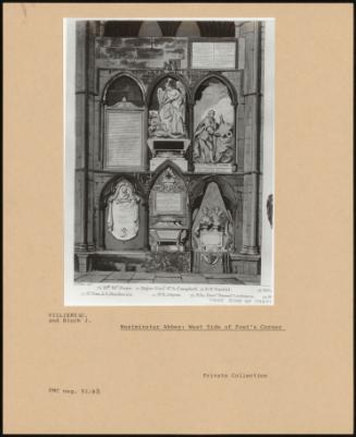 Westminster Abbey: West Side Of Poet's Corner