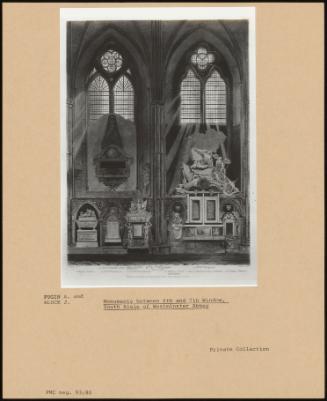 Monuments Between The 6th And 7th Window, South Aisle Of Westminster Abbey