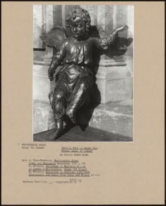 detail: Tomb Of Henry Vii: Bronze Angel At Corner