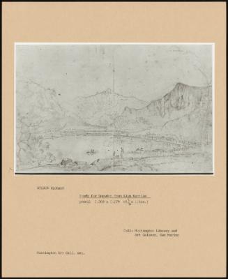 Study For Snowdon From Llyn Nantlle