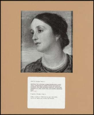Portrait Of Virginia, Countess Somers (1829-1910), Daughter Of James Pattle And Wife Of Charles, 3rd Earl Somers (1819-83), Whom She Married In 1850; Head And Shoulders, Wearing Blue