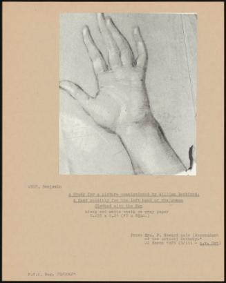 A Study for a Picture Commissioned by William Beckford: a Hand Possibly for the Left Hand of the Woman Clothed with the Sun