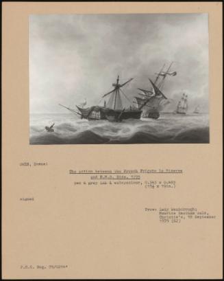 The Action Between The French Frigate La Minerve And H.M.S. Dido, 1795