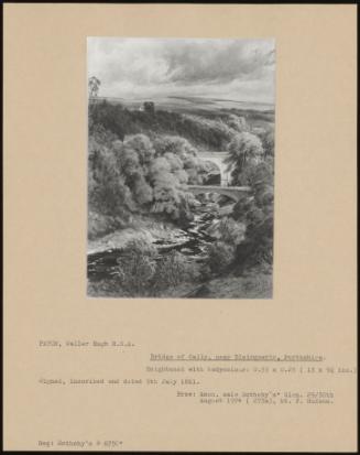 Bridge Of Cally, Near Blairgowrie, Perthshire.