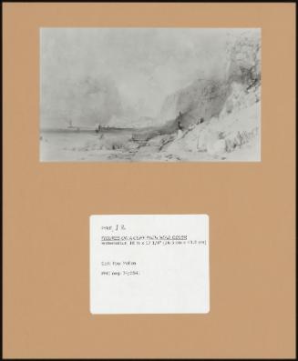 Figures On A Cliff Path Near Dover