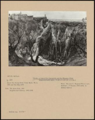Tivoli, A View Of The Cascatelle And The Palazzo D'este
