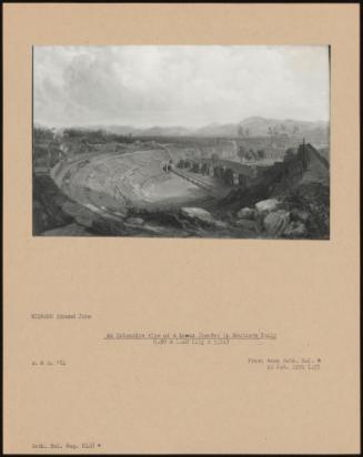 An Extensive View Of A Roman Theatre In Southern Italy