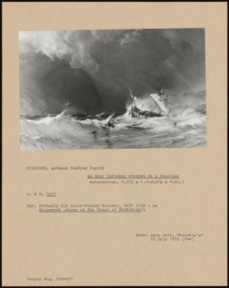 An East Indiaman Wrecked On A Headland