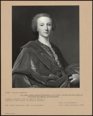 Rt. Hon. James Stuart Mackenzie, P.C., M.P., Keeper Of The Seal Of Scotland And Envoy Extraordinary