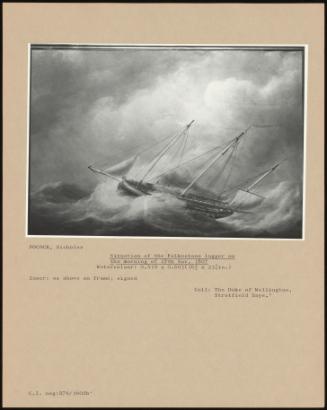 Situation Of The Folkestone Lugger On The Morning Of 27th Nov. 1807