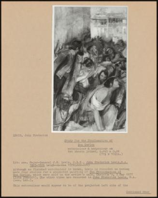 Study For The Proclamation Of Don Carlos