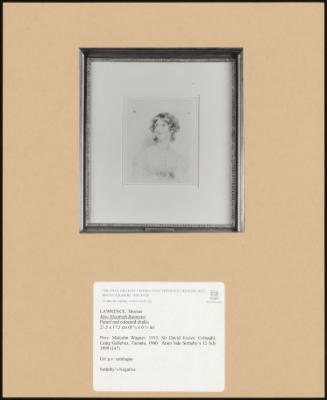 Miss Elizabeth Bannister
