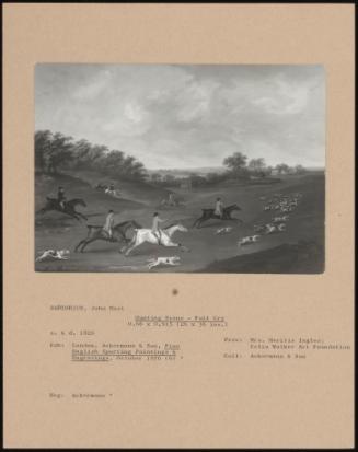 Hunting Scene–Full Cry