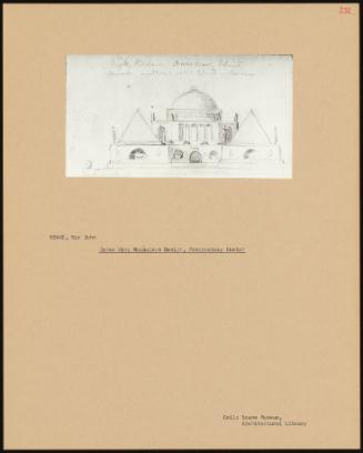 James King Mausoleum Design, Preparatory Sketch