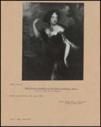 Lady Allin, Daughter Of Sir Henry Ashhurst, Bart.,