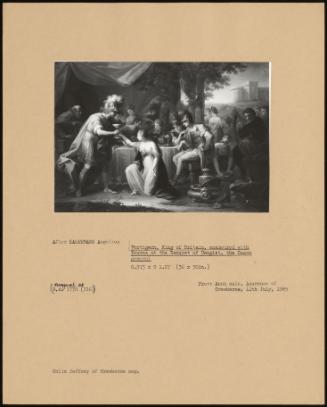 Vortigern, King Of Britain, Enamoured With Rowena At The Banquet Of Hengist, The Saxon General