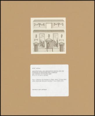 Architectural And Decorative Design For The Interior Of Houghton Hall, Norfolk