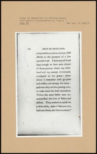 Essay on Sepulchres by William Godwin with pencil illustrations by Fuseli, Page 80
