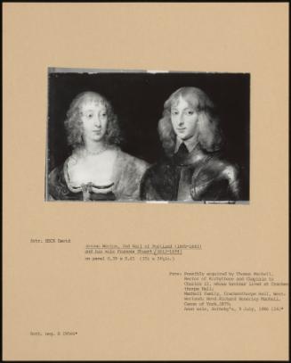 Jerome Weston, 2nd Earl Of Portland (1605-1663) And His Wife Frances Stuart (1613-1694)