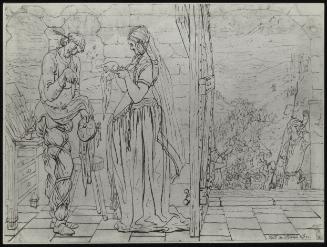 Study for King Lear: Goneril sending Oswald to Regan, Act I Sc: 4