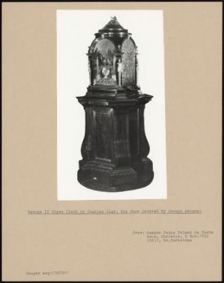 George II Organ Clock By Charles Clay: The Face Painted By Jacopo Amigoni