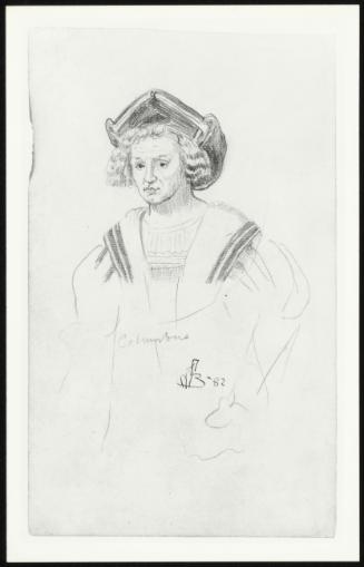 Study after Portrait of Christopher Columbus. ( Connected with Great Man Series)