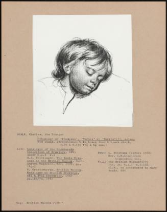 Thomson Or "Thompson", "Norice" or "Norris" (? ), Asleep