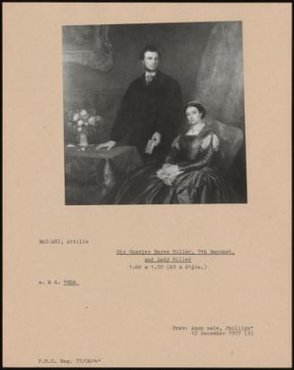 Sir Charles Hayes Miller, 7th Baronet And Lady Miller
