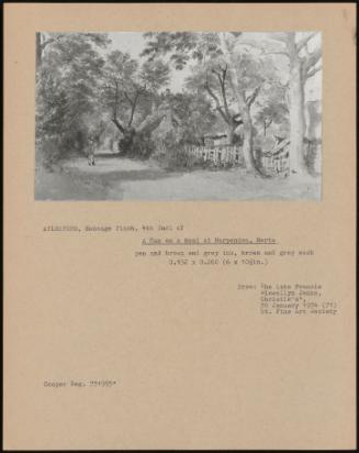 A Man On A Road At Harpenden, Herts