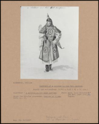 Portrait Of A Soldier In His Full Uniform.