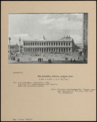 The Piazzetta, Venice, Looking West.