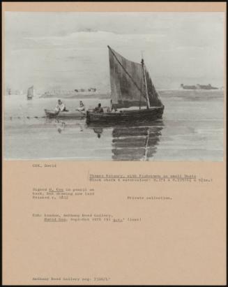 Thames Estuary, With Fishermen In Small Boats