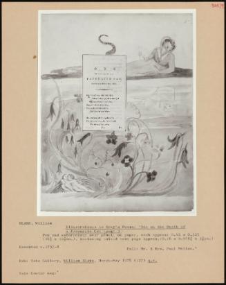 The Poems of Thomas Gray, Design 9, "Ode on the Death of a Favourite Cat."