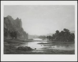 Sunset Over a River Landscape