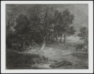 Wooded Landscape with Gypsy Encampment
