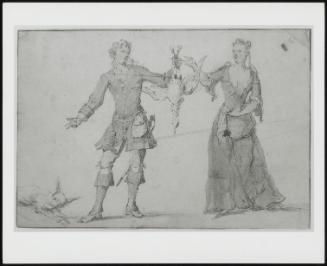 Duck for Dinner: a Man and Woman with a Bag of Caine