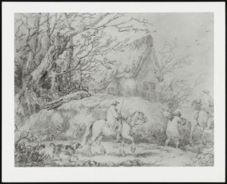 Landscape with a Cottage and Figures on Horseback