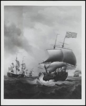 Many Sailing Ships In An Open Seascape 1753