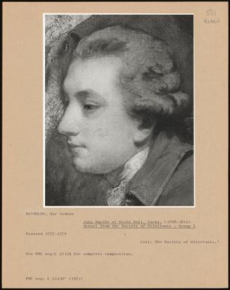 John Smythe Of Heath Hall, Yorks. (1748-1812) detail From The Society Of Dilettanti - Group I