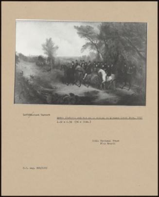 Queen Victoria And Her Suite Riding In Windsor Great Park, 1837